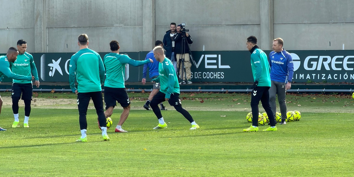 Entrenamiento del Betis previo al Villarreal 