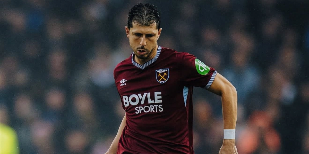 Guido durante un partido con el West Ham