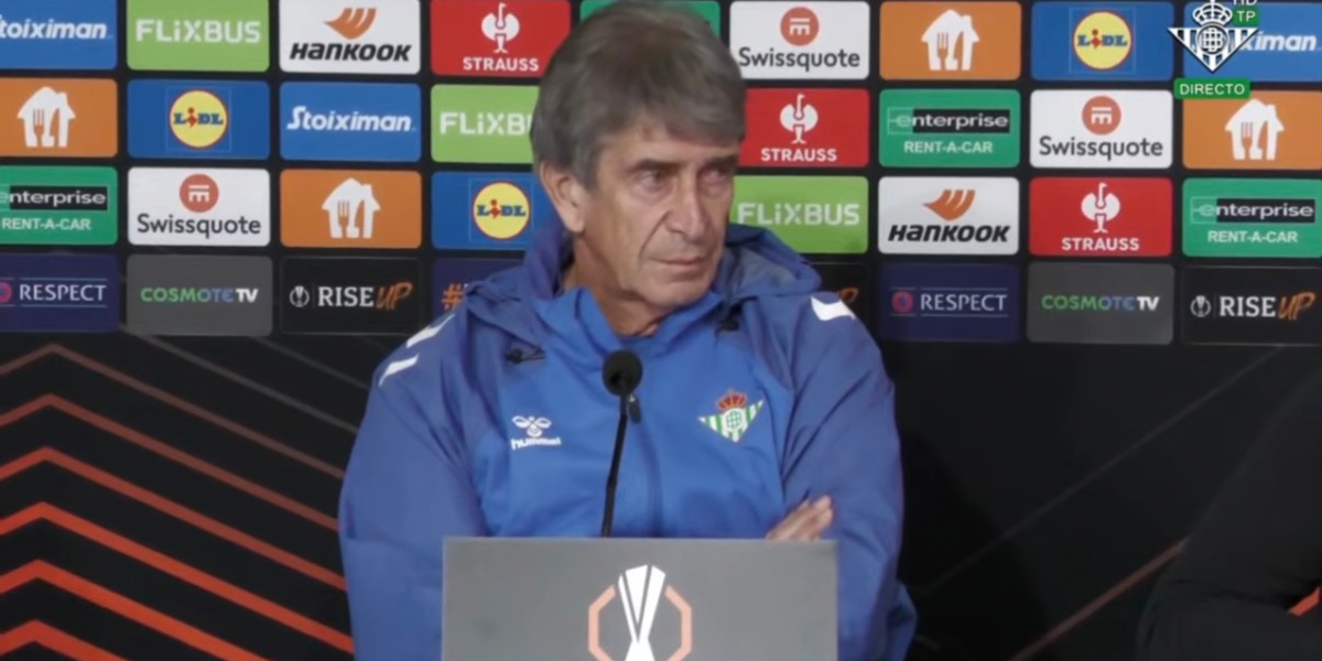 Rueda de prensa de Pellegrini previa al choque ante el PAOK