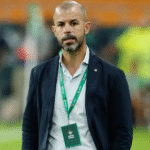 Manu Fajardo en la previa de un partido del Betis