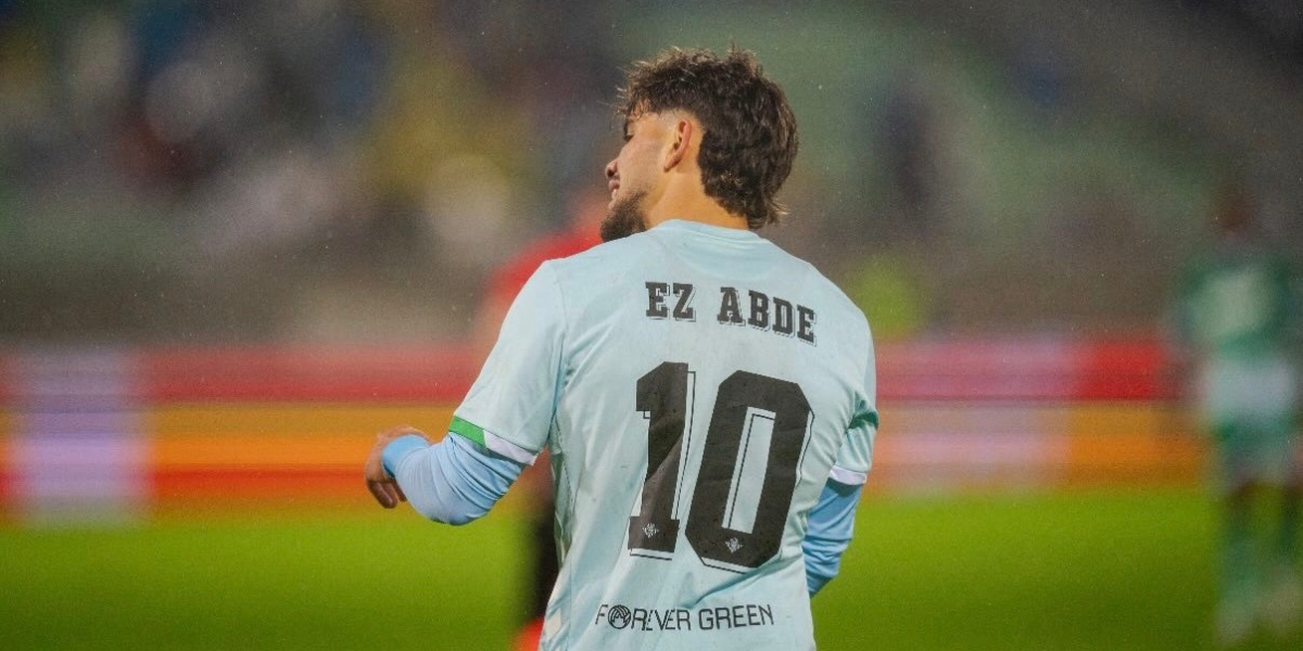 Abde durante un partido europeo del Betis