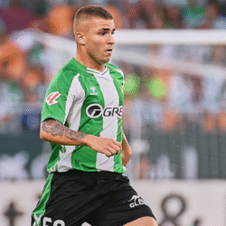 Pablo García en un encuentro liguero del Betis