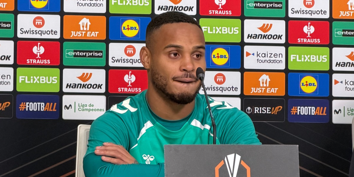 Rueda de prensa de Natan previa al choque ante el Feyenoord