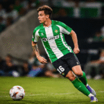 Valentín Gomez durante partido en la Cartuja