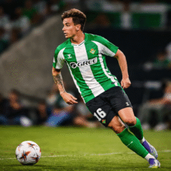 Valentín Gomez durante partido en la Cartuja