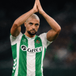 Amrabat durante un partido liguero del Betis