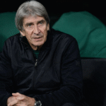 Pellegrini durante un partido del Betis