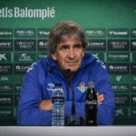 Pellegrini en la rueda de prensa previa al Mallorca