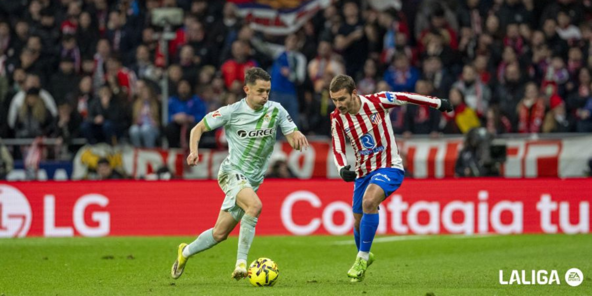 Fidalgo durante el encuentro ante el Atlético de Madrid 