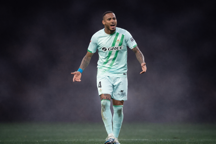 Natan durante un partido del Betis