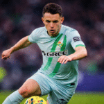 Fidalgo en su debut en Liga con el Betis