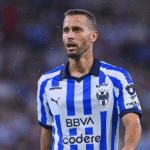 Canales durante un partido en México