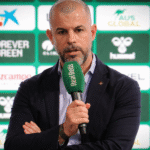 Manu Fajardo durante una presentación del Betis