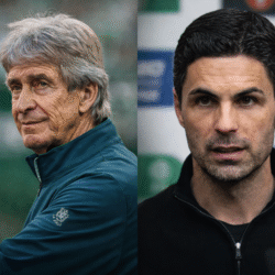 Manuel Pellegrini y Mikel Arteta