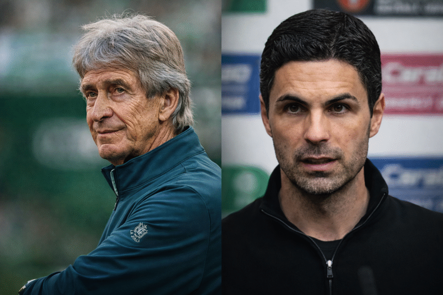 Manuel Pellegrini y Mikel Arteta