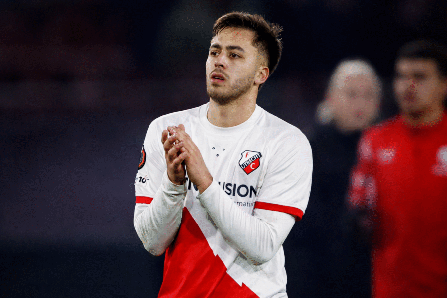 El Karouani tras un partido con el Utrecht