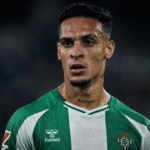 El rostro de Antony durante un partido del Betis