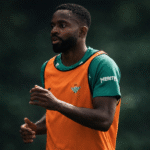 Bakambu durante un entrenamiento