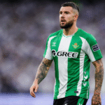 Ruibal durante un partido con el Betis