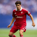 Juanlu durante un partido con el Sevilla