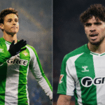 Riquelme y Abde durante un partido del Betis