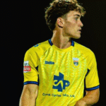 Mateo Flores durante un partido con el Arouca