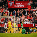 Natan celebrando en el Pizjuán