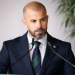 Manu Fajardo durante una presentación en el Betis