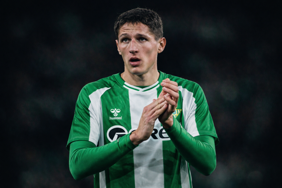 Altimira durante un partido del Betis