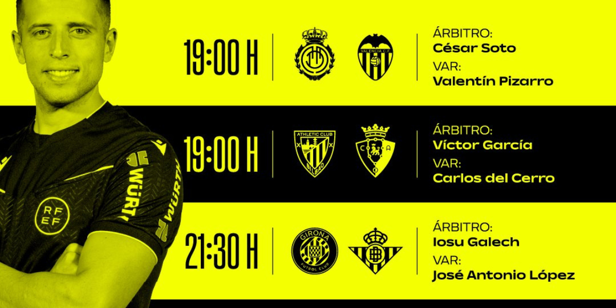 Equipo arbitral Girona-Betis