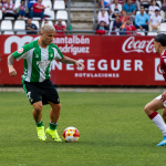 Pablo García, durante el partido ante el Murcia