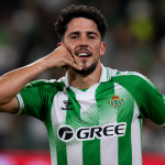 Fornals celebrando su último gol de la temporada