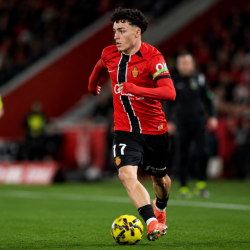 Virgili durante un encuentro con el Mallorca