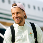 Lo Celso en una concentración con el Betis