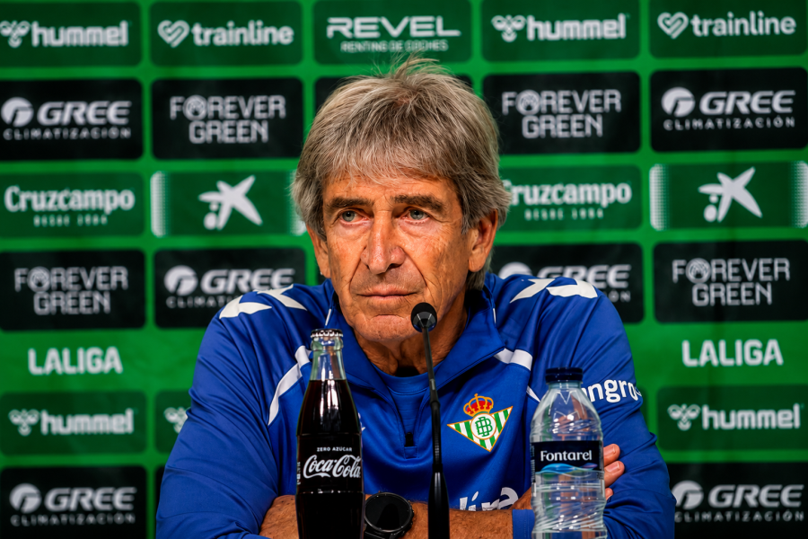 Pellegrini en la rueda de prensa previa al choque ante la Real Sociedad