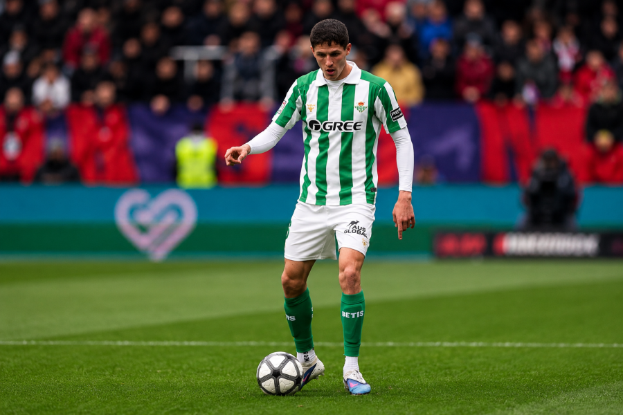 Altimira con la posesión de balón