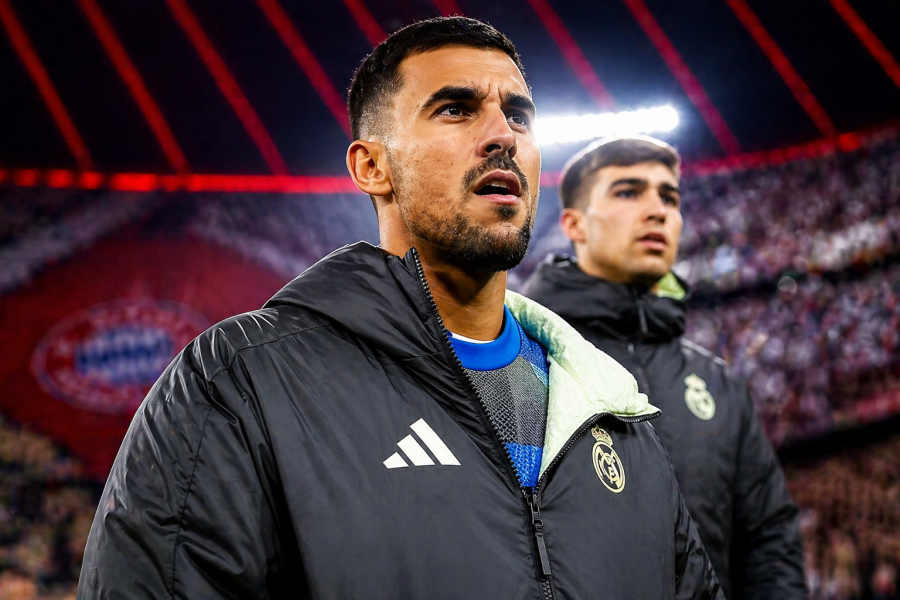 Dani Ceballos en el banquillo Del Real Madrid