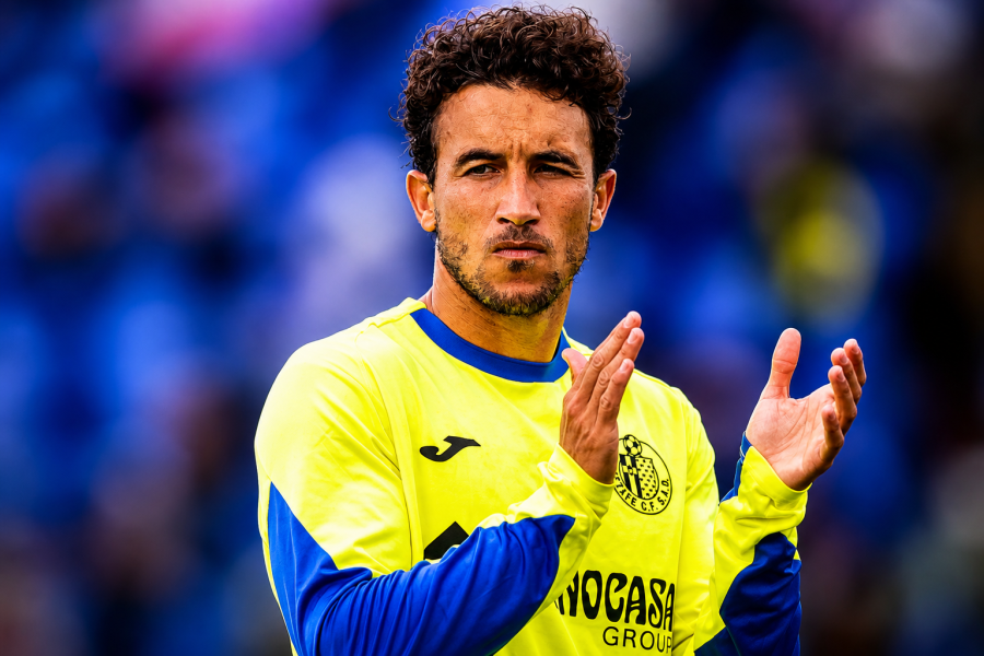 Milla durante un partido con el Getafe