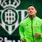 Chimy Ávila, durante un entrenamiento del Betis