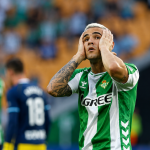 Pablo García después de fallar una ocasión