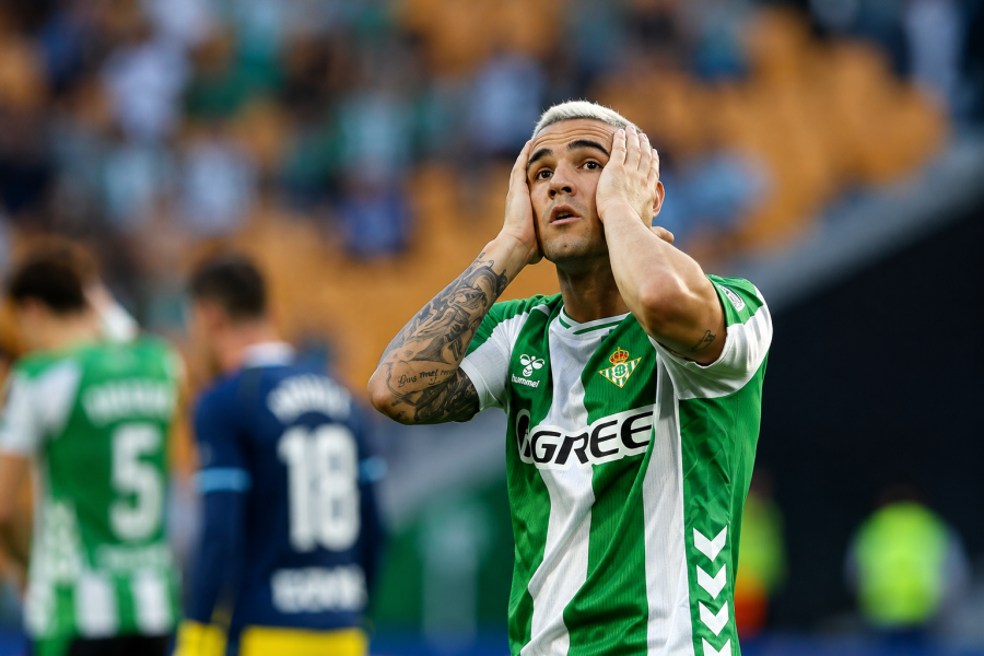 Pablo García después de fallar una ocasión