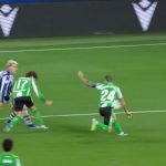 El penalti en contra del Betis en San Sebastián