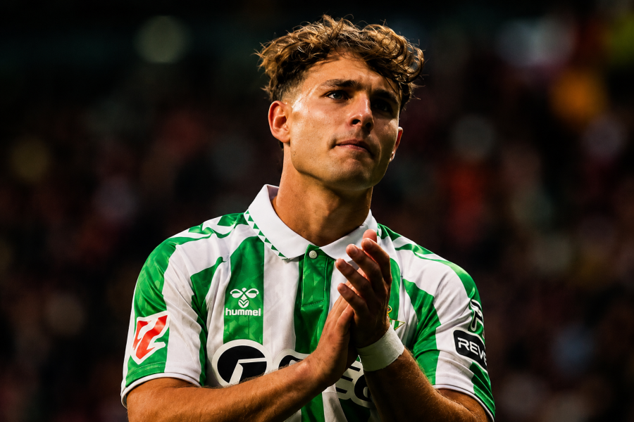Angel Ortiz, tras un partido con el Betis