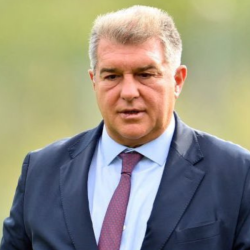 Laporta llegando a las oficinas del Barcelona