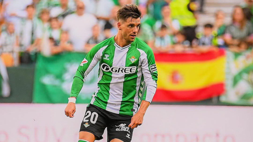Lo Celso durante un partido en La Cartuja