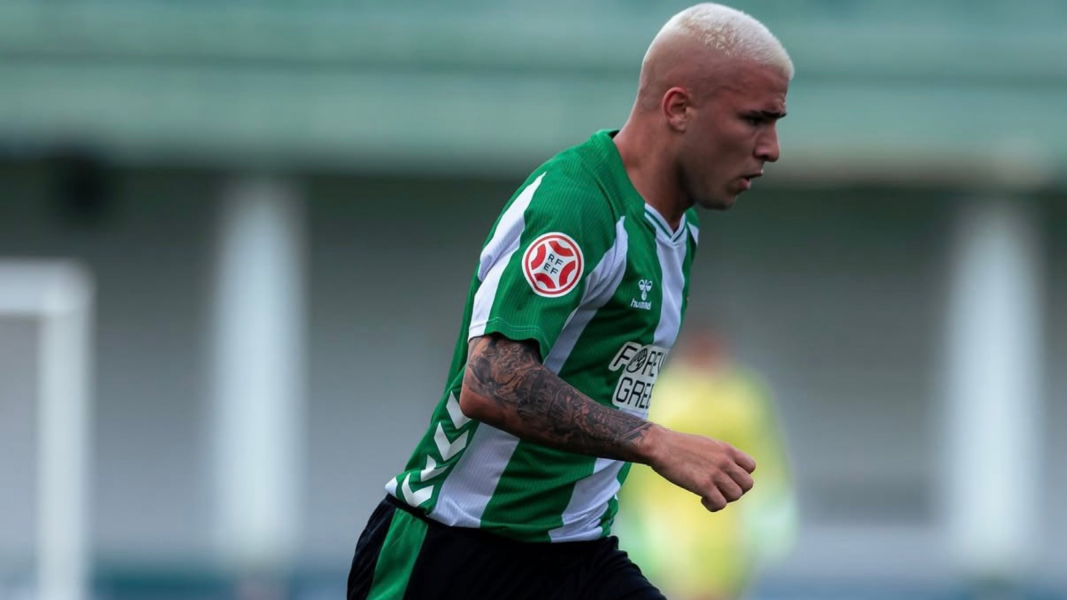Pablo García con el filial del Betis