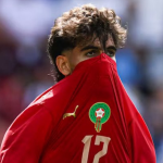 Abde durante un amistoso con su selección