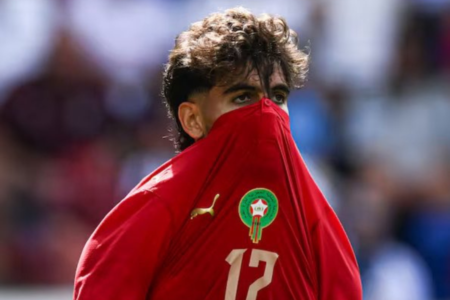 Abde durante un amistoso con su selección