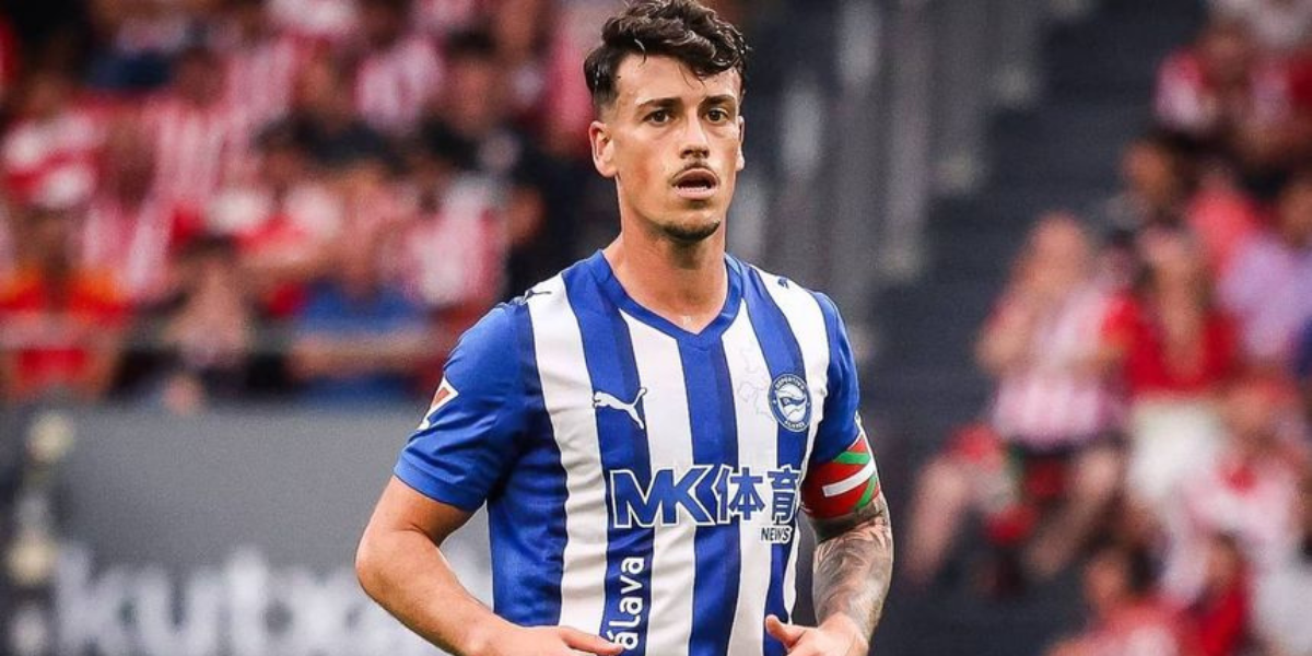 Antonio Blanco, durante un choque liguero con el Alavés