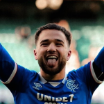 Raskin celebra una victoria con el Rangers